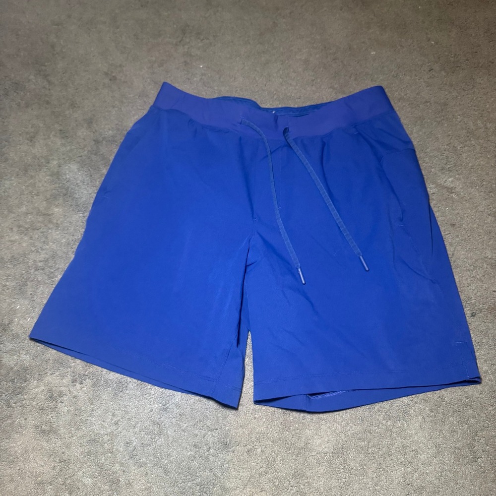 Lululemon Pace Breaker 7 Inch Shorts Mens Medium Blue Athletic Running Gym